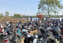 Ratusan pemancing ikut lomba di Danau Puspemkab Serang. Foto Yono