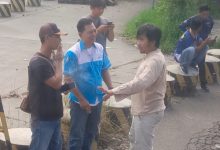 Polres Serang melakukan monitoring kebearngaktan 267 buruh KSPI ke Jakarta. Foto: Yono