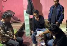 Operasi narkoba dari Polres Serang yang menyasar rumah kontrakan dan kos-kosan di Cikande. Foto Yono