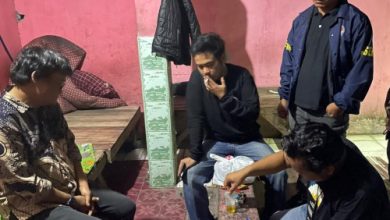 Operasi narkoba dari Polres Serang yang menyasar rumah kontrakan dan kos-kosan di Cikande. Foto Yono