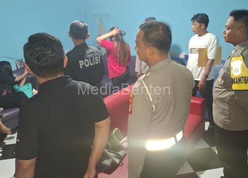 Operasi Pekat Maung dari Polres Serang menyasar tempat hiburan malam (THM). Foto Yono