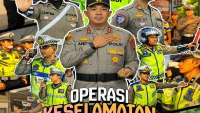 Pamflet Operasi Keselamatan Maung 2026 dari Polres Serang. Foto Yono