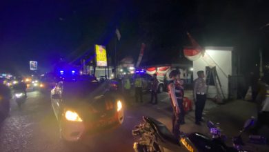 Patroli skala besar dari Polres Serang. Foto: Yono