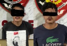 Dua tersangka pelaku Curanmor di Kragilan. Foto Yono
