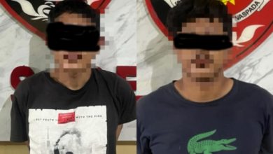 Dua tersangka pelaku Curanmor di Kragilan. Foto Yono