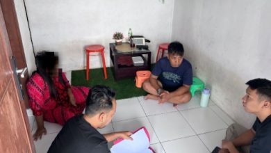 Pelaku penipuan tenaga kerja ditangkap Polres Serang. foto Yono