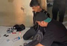 Polres Serang menangkap seorang pengedar narkotika jenis ganja. Foto Yono