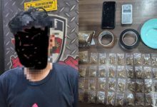 Residivis kasus narkoba yang ditangkap kembali oleh Polres Serang. Foto Yono