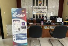 Loket Pelayanan Terpadu Polres Serang. Foto Yono
