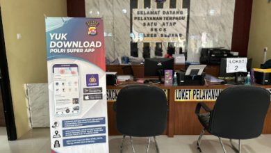 Loket Pelayanan Terpadu Polres Serang. Foto Yono