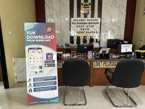 Loket Pelayanan Terpadu Polres Serang. Foto Yono