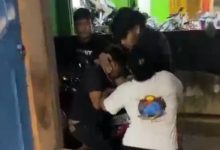 Tersangka spesialis Curanmor area parkiraran ditangkap Polres Serang. Foto Yono