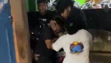 Tersangka spesialis Curanmor area parkiraran ditangkap Polres Serang. Foto Yono