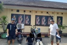 Dua pelaku Curanmor dibekuk polisi dari Polsek Cikande. Foto Yono