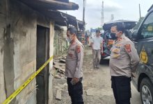 Lokasi ditemukan mayat pria lanjut usia. Foto Yono