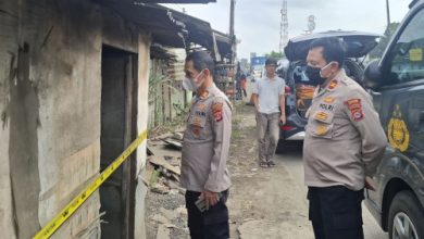 Lokasi ditemukan mayat pria lanjut usia. Foto Yono