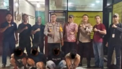 4 Pelaku ganjar kartu ATM ditangkap Polsek Ciputat Timur. Foto: Istimewa