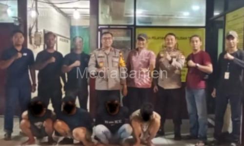 4 Pelaku ganjar kartu ATM ditangkap Polsek Ciputat Timur. Foto: Istimewa