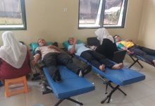 Kegiatan bakti kesehatan di Subsektor Bandung Polsek Pamarayan. Foto Yono