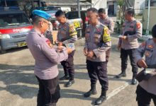 Wakapolres Serang, Kompol A Surya K berkunjung ke Polsek Pamarayan. Foto Yono