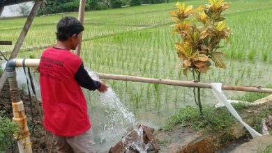 Pompa Satelit di pesawahan Lebak. Foto; LKBN Antara