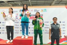 Cabang Olahraga Renang tambah medali bagi Kontinten Banten. Foto Biro Adpim Banten