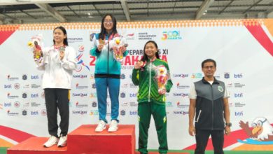 Cabang Olahraga Renang tambah medali bagi Kontinten Banten. Foto Biro Adpim Banten