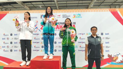 Cabang Olahraga Renang tambah medali bagi Kontinten Banten. Foto Biro Adpim Banten