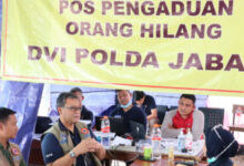 Posko Orang Hilang Gempa Cianjur. Foto: BNPB