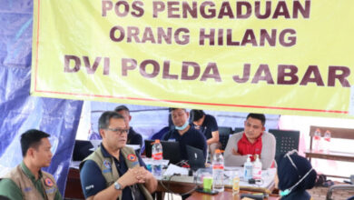 Posko Orang Hilang Gempa Cianjur. Foto: BNPB