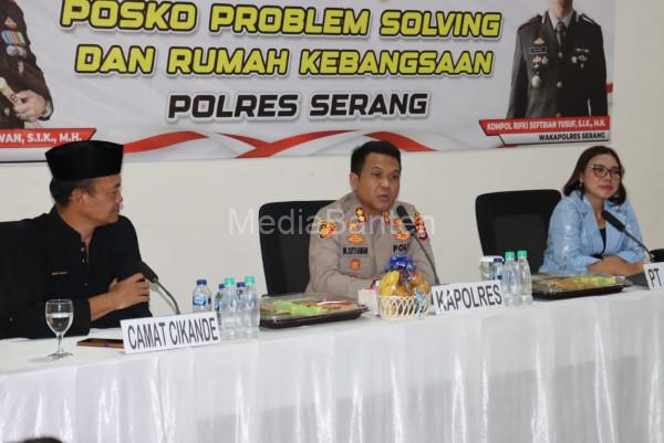 Posko Problem Solving Polres Serang. Foto: Yono