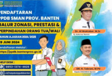 PPDB Banten mulai dibuka pada 19 Juni 2024. Foto: Istimewa