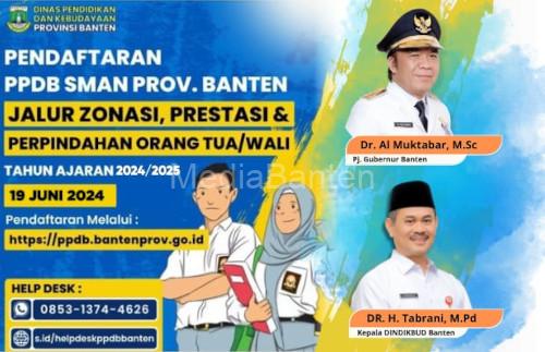 PPDB Banten mulai dibuka pada 19 Juni 2024. Foto: Istimewa