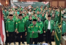 DPW PPP Banten deklarasikan Ganjar Pranowo sebagai Presiden RI tahun 2024. Foto: Aden Hasanudin