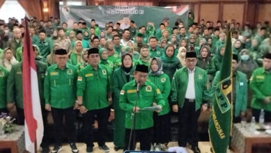 DPW PPP Banten deklarasikan Ganjar Pranowo sebagai Presiden RI tahun 2024. Foto: Aden Hasanudin