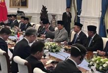 Pertemuan Presiden RI, Prabowo Subianto dengan PM China, Li Qiang di Istana. Foto: Antara