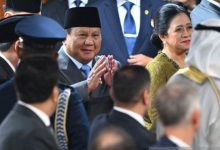 Presiden RI, Prabowo Subianto bersama Puan Maharani, Ketua DPR RI. Foto Antara
