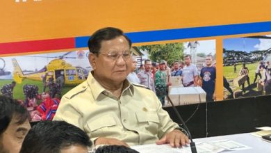Presiden RI, Prabowo Subianto gelar ratas di Aceh tangani bencana alam. Foto Antara