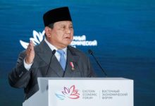 Presiden RI, Prabowo Subianto dalam Forum EEF di Rusia. Foto Antara