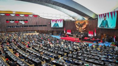 Presiden RI, Prabowo Subianto dalam sidang tahunan MPR RI. Foto Antara