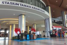 Presiden RI, Prabowo Subianto meresmikan wajah baru Stasiun Tanah Abang. Foto Antara
