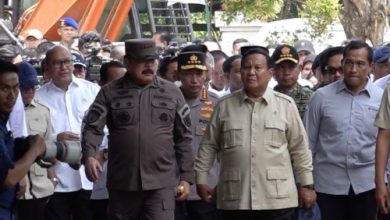 Presiden RI, Prabowo Subianto bersama Kepala Kejaksaan Agung, ST Burhanudin. Foto: Antara
