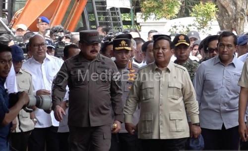 Presiden RI, Prabowo Subianto bersama Kepala Kejaksaan Agung, ST Burhanudin. Foto: Antara