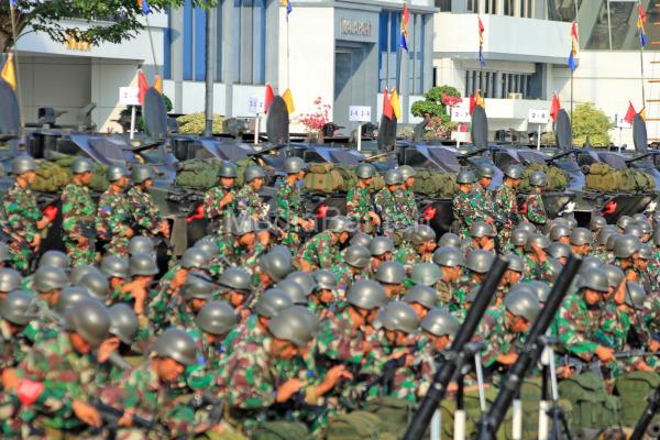 Prajurit Yonranratfib 2 Mar jelang Latihah Armada Jaya. Foto: Ahmad Munawir - Menkav 2 Mar.