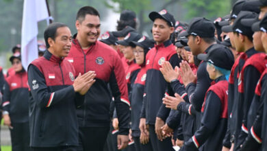 Presiden RI Lepas Kontingen SEA Games Kamboja. Foto: BPMI SatPres RI