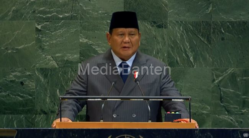 Presiden RI, Prabowo Subianto berpidato di sidang Majelis Umum PBB. Foto: Istimewa