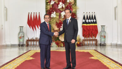 Presiden RI, Joko Widodo dan PM Timor Leste, Taur Matan Ruak bertemu di Istana Kepresidenan Bogor. Foto: Setkab RI