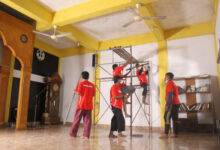 Salah satu musola di Jakarta yang dilakukan repainting. Foto: Dompet Dhuafa