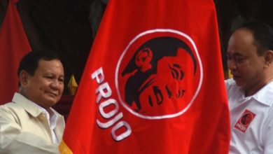 Projo bersama Prabowo Subianto, Calon Presiden. Foto: Istimewa