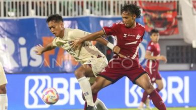 Laga tandang PSM vs Persita Tangerang. Foto: antara